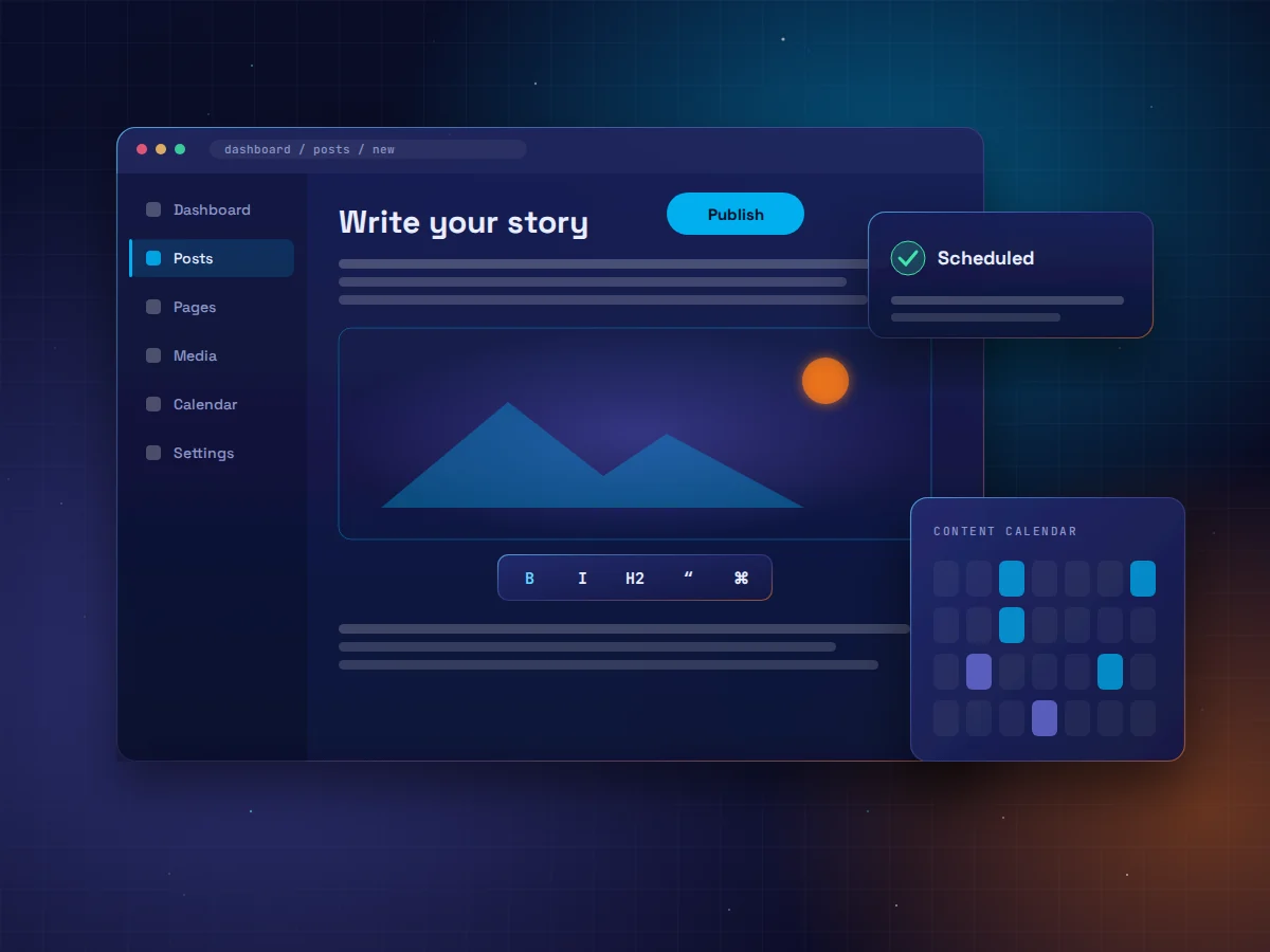 Content management illustration