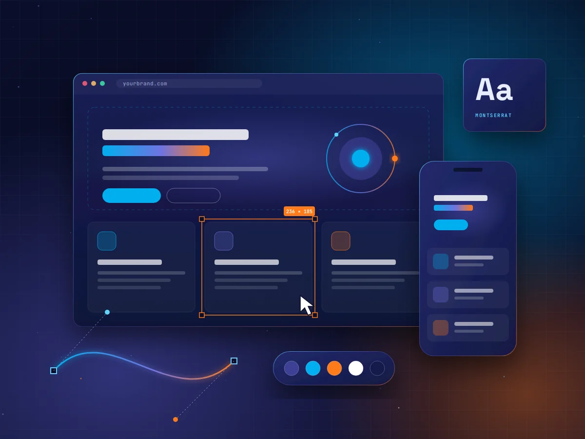 Website design illustration