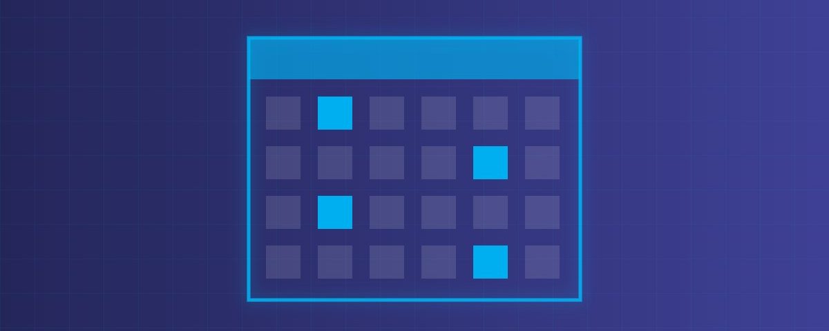 Calendar illustration in Hepsia brand colours