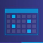 Calendar illustration in Hepsia brand colours